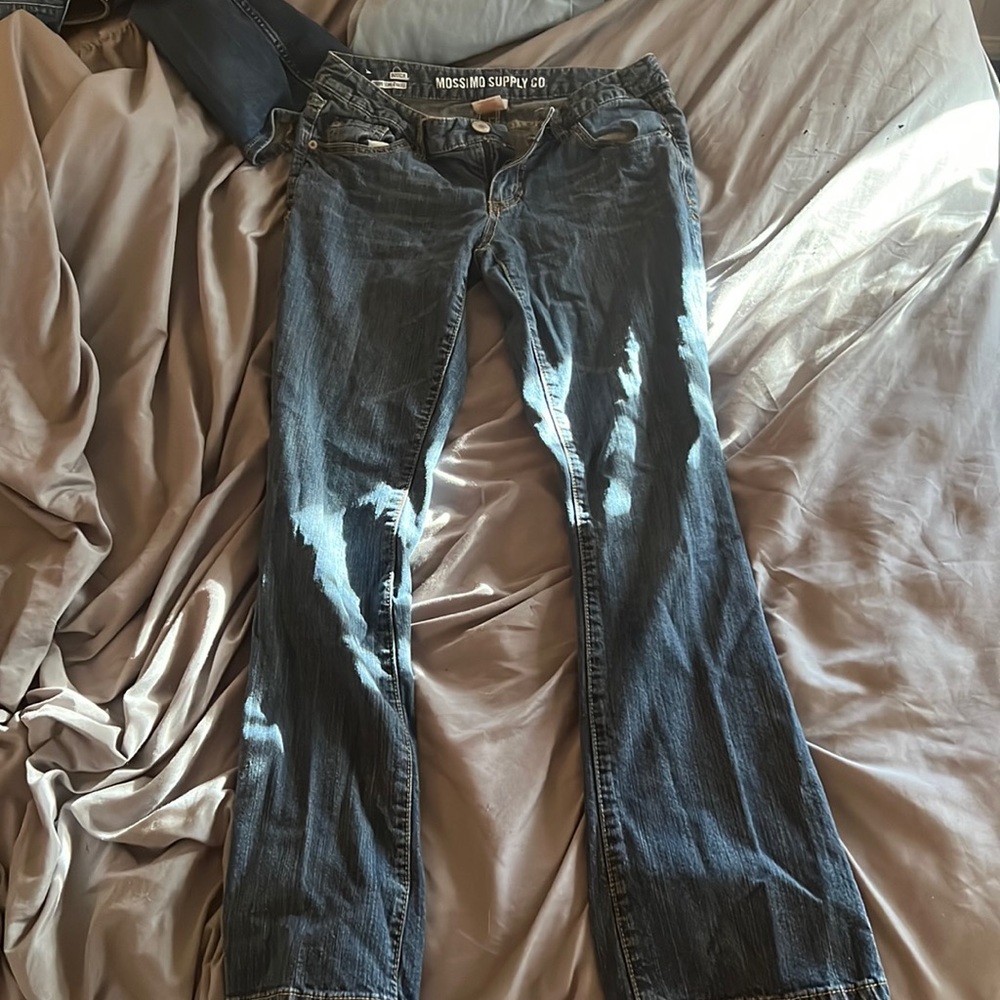 Mossimo Supply Co bootcut jeans 7s/c (fits 6) pattern pockets